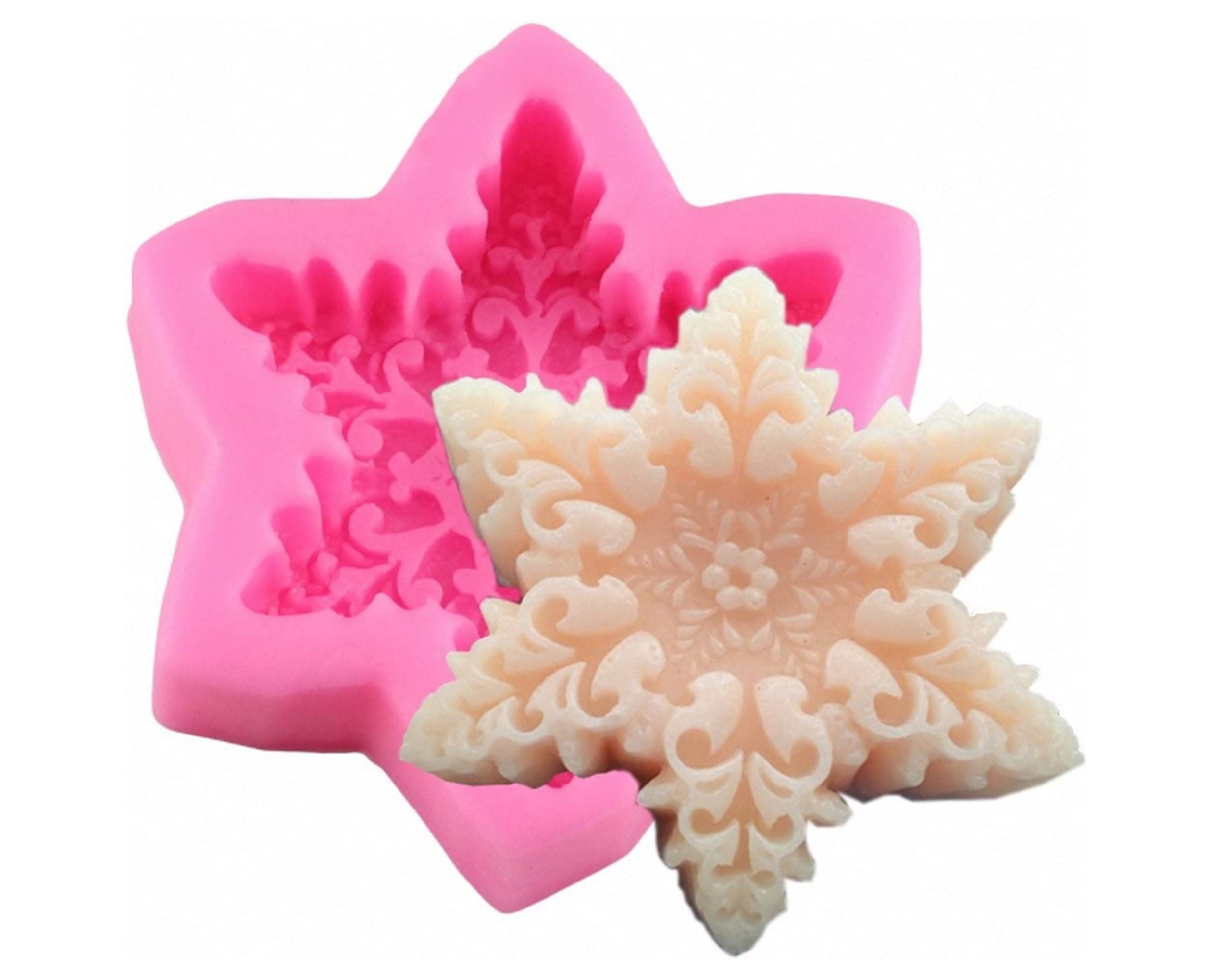 Silicone Wax Melt Molds Christmas Snowflake Valentine's Day