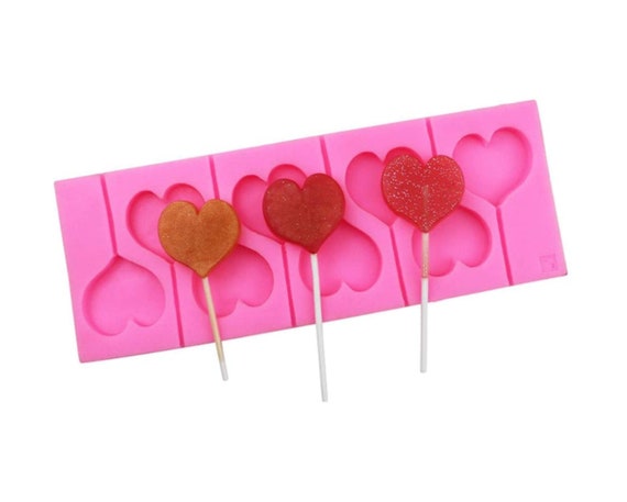 3062 Heart Key Lollipop Chocolate Candy Mold
