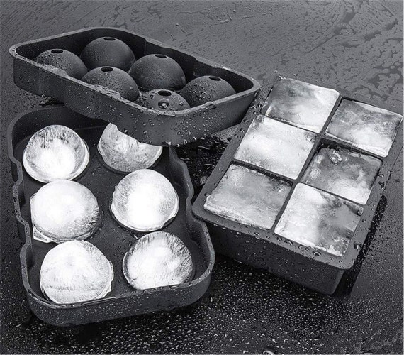 Ice Cube Trays Large Whiskey Ice Ball, Round Silicone Ice Cube