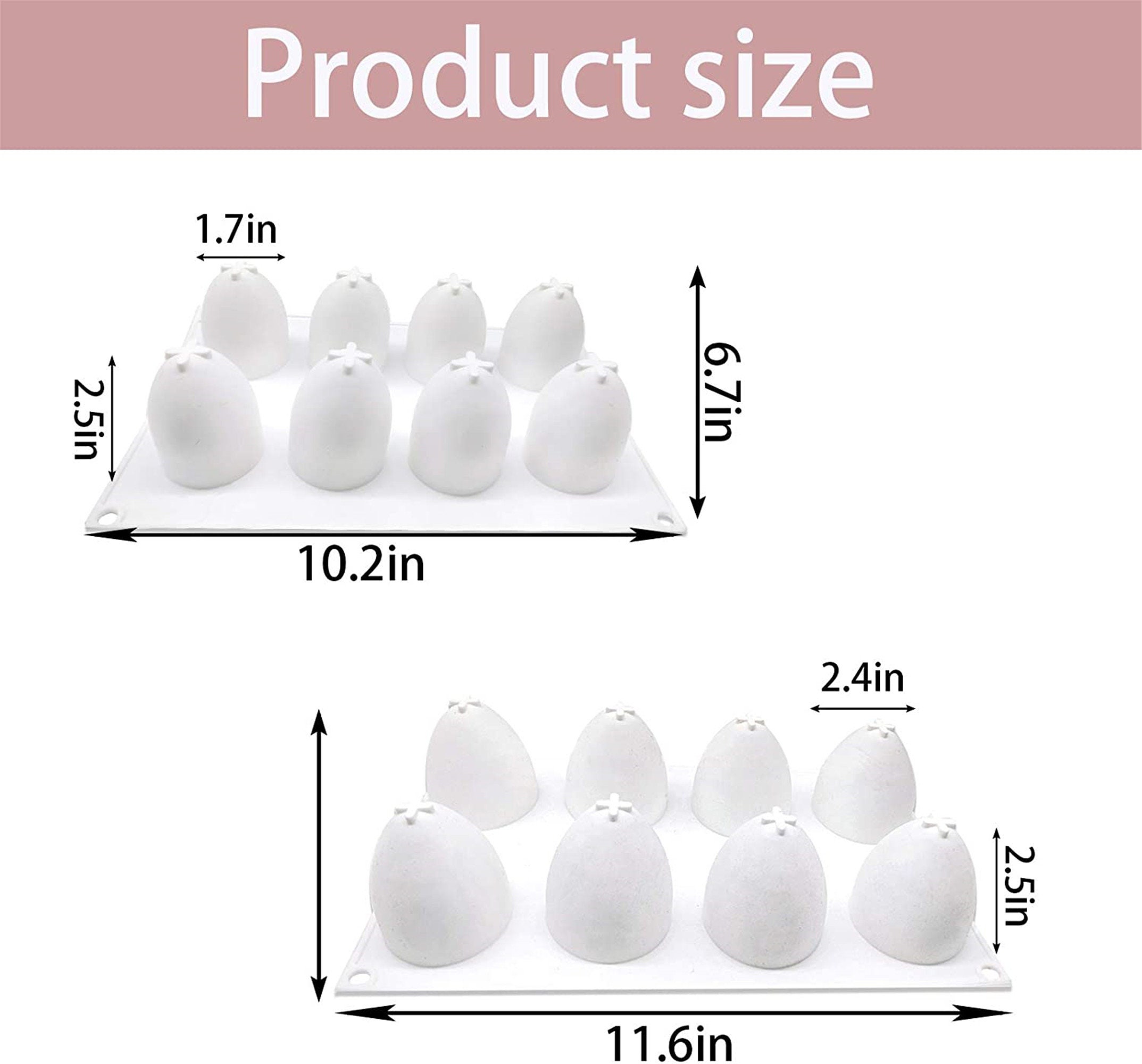 Half Sphere Silicone Mold Easter Chocolate Egg Molds Chocolate Bomb Mould  Bakeware Mousse Knock Happy Egg Shape Silicon Moulds