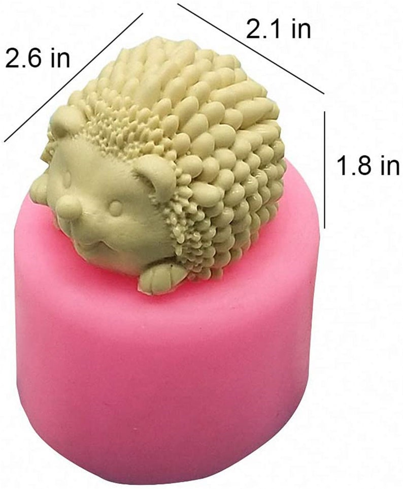 3D Cute Hedgehog Soap Mold Craft Art Silicone Soap Mold DIY Etsy