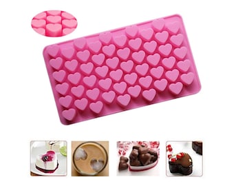 Silicone Mini Heart Mold: Ice Cube, Chocolate, Candy Making