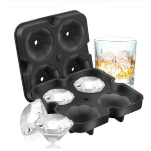 Silicone Ice Cube Tray With Lid - Fill and Release Ice Maker - Cute and Fun Shape Multipurpose Molds - Great for Parties and Events