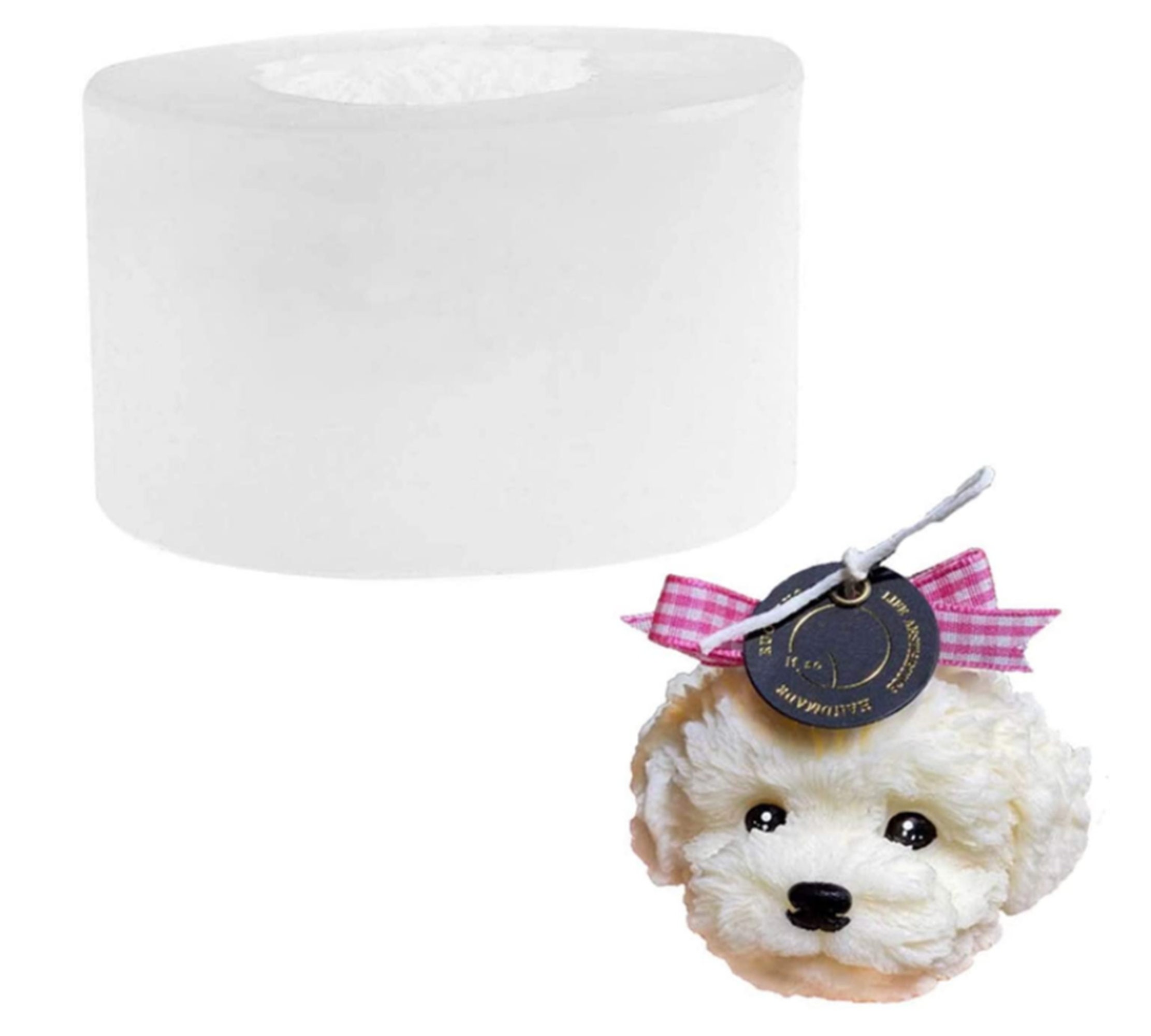 French Bulldog Dog Head Silicone Mold for Chocolate, Ice Cube, Fondant,  Candle, Plaster, Mini Soap, Wax Crayon Melt, Cake Decorating 