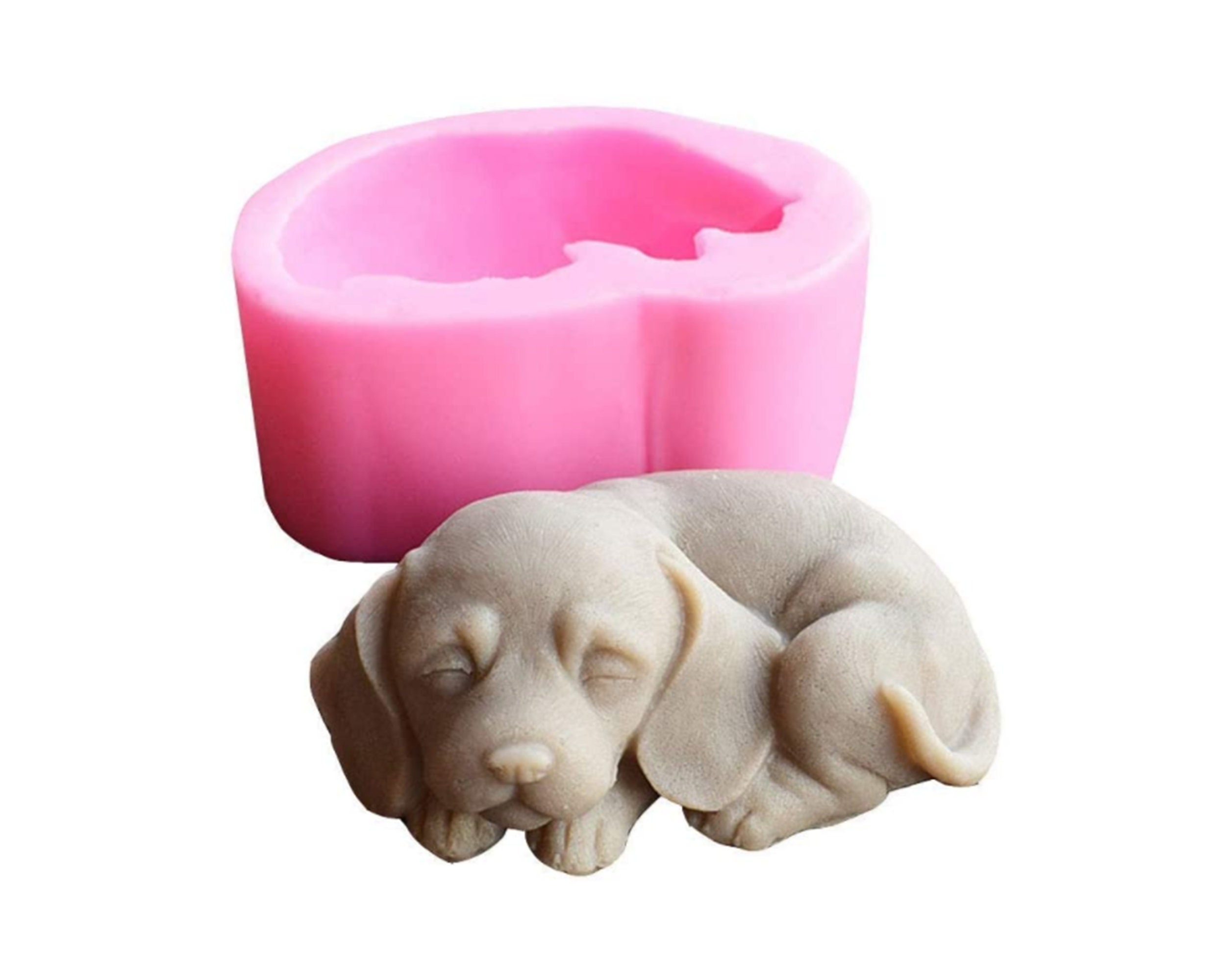 3D Hund Silikon Seifenform Süße Welpe Kerzenform Schokolade Etsy