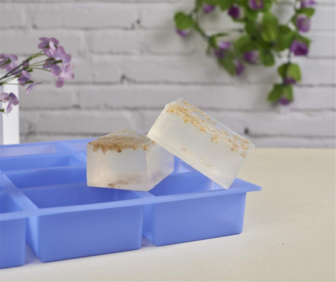Rectangle Silicone Soap Mold12 Bar Soap Mold for Soap Making Etsy