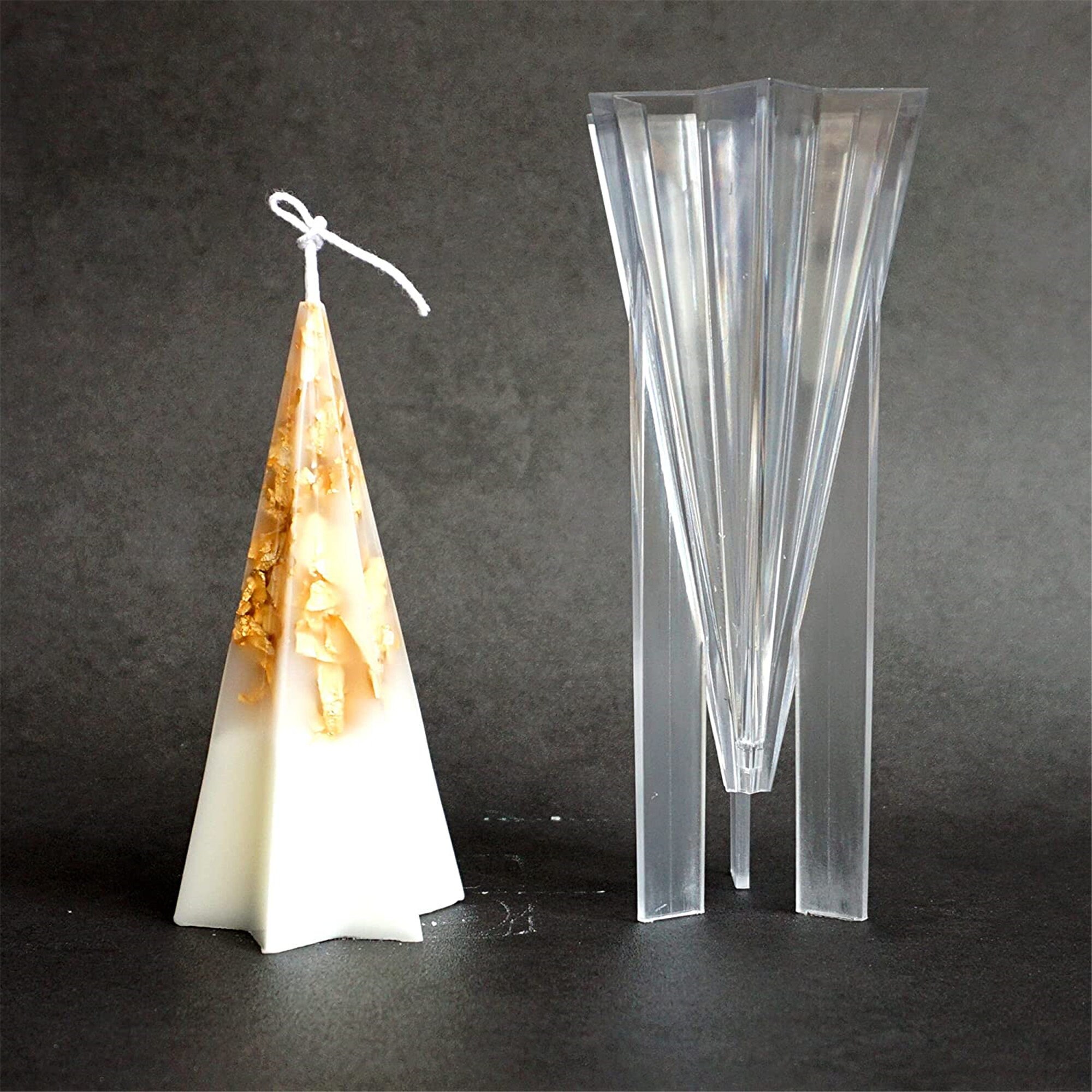Sixsided Pyramid Candle Moldduarable PC Candle Mold for Etsy