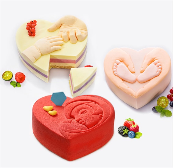 4 Pieces Heat Silicone Mold Esin Molds Silicone, Keychain