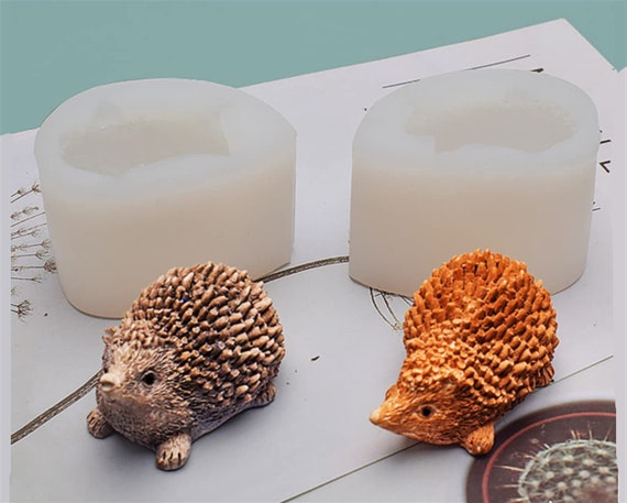 Moules à Bougie Hérisson Silicone JS MOLD - Lot De 2 Moules 3D Pour Bougies, Savons Et Résine DIY