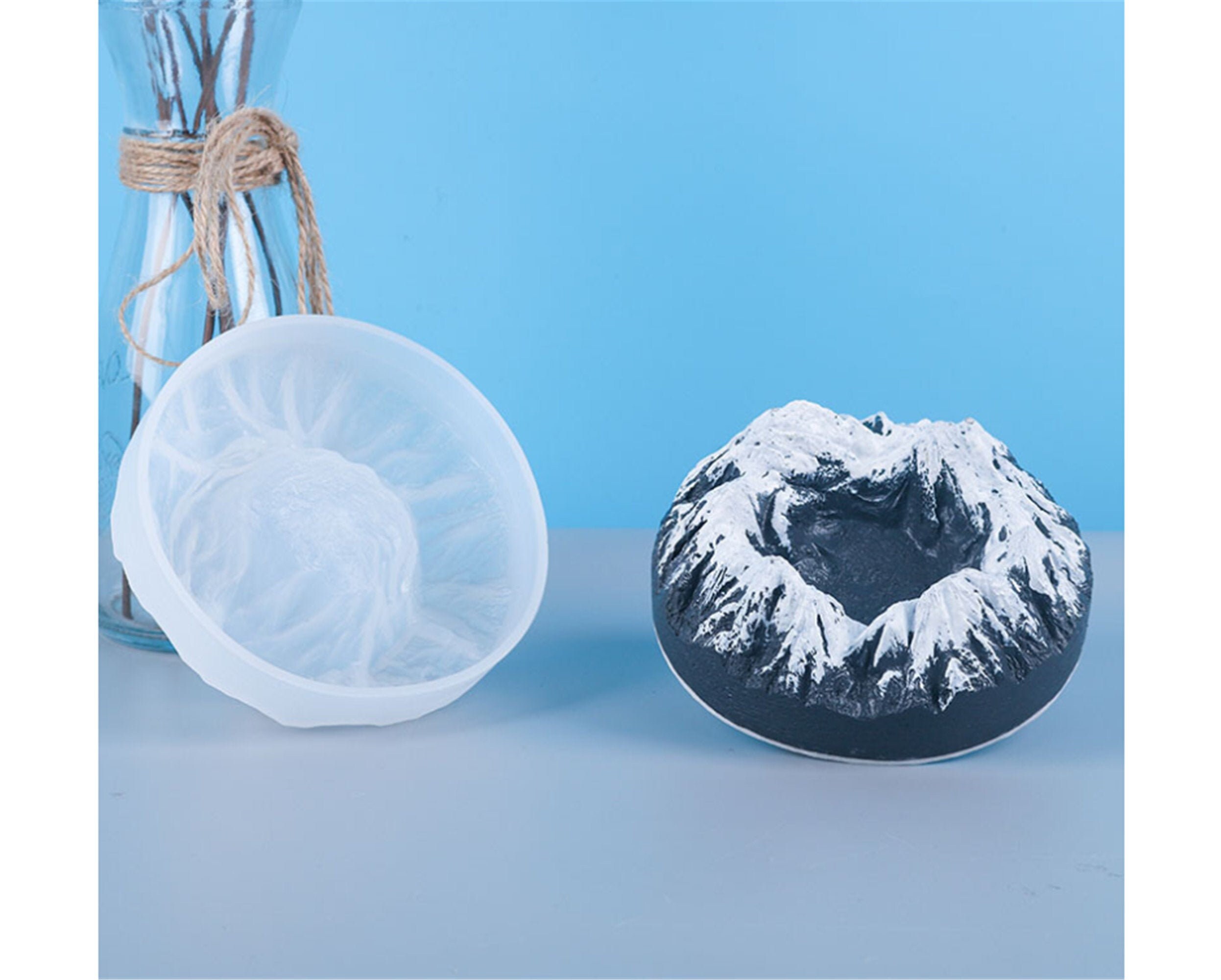 Large Snow Mountain Peak Ashtray Resin Molds Silicone Mold for Etsy UK