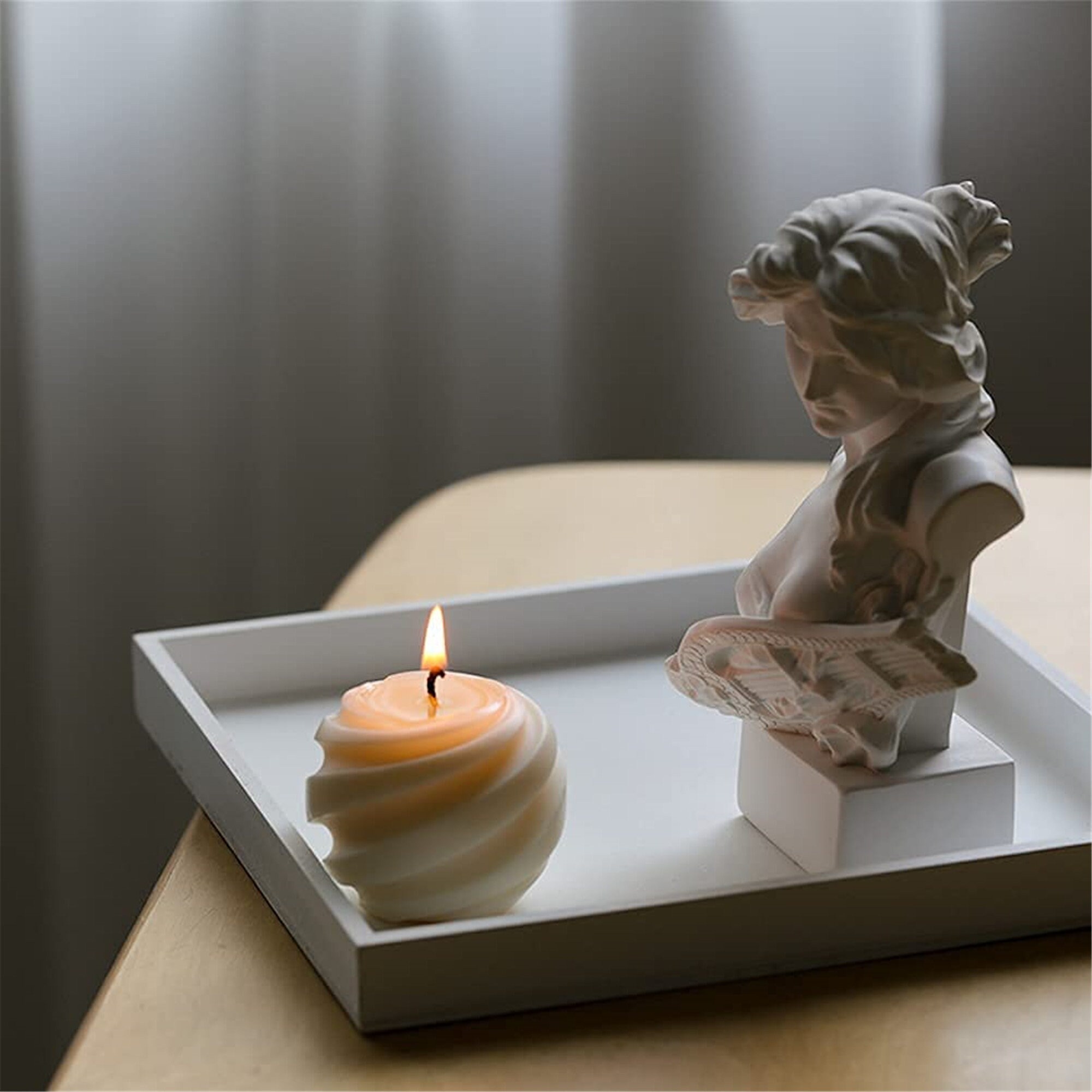 Voyyphixa Skull Resin Moulds Molds For Resin Epoxy, Skull Head Resin Mold Ghost Silicone Mold Resin Casting 3D Skeleton Mold DIY Jewelry Box,Trinket Container,Makeup Brush Holder,Pen Holder