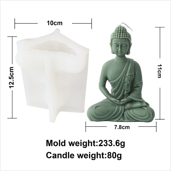 thumbnail image 2 of Vairocana Buddha Candle Silicone Mold Handcrafted 2 of 14