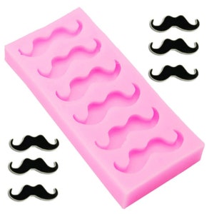 Funny Mustache Beard Silicone Mold for Fondant Chocolate Candy Gum Paste Cake Decorating Jello Sugar Ice Cube