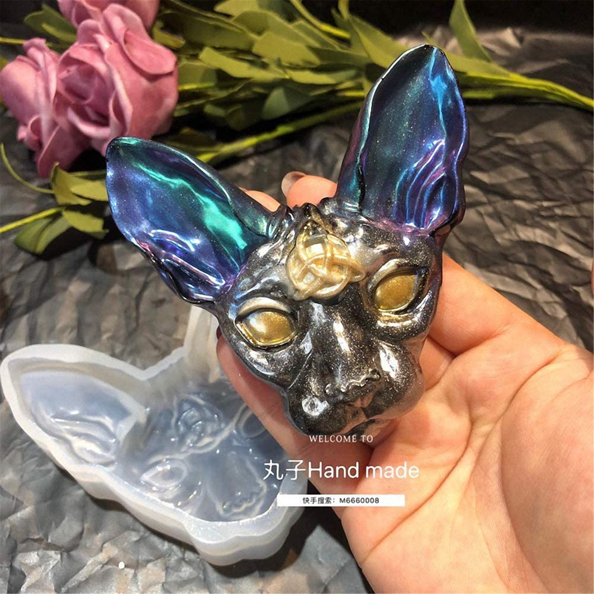 Canadian Hairless Cat Beerus Devil DIY Hand Craft Epoxy Resin Etsy