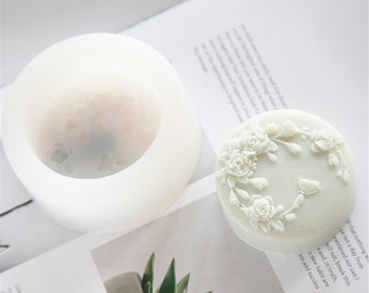 Stampo Rotondo Per Sapone E Bath Bomba - 4 Cavità, Narciso L38, PVC Alimentare, 140g