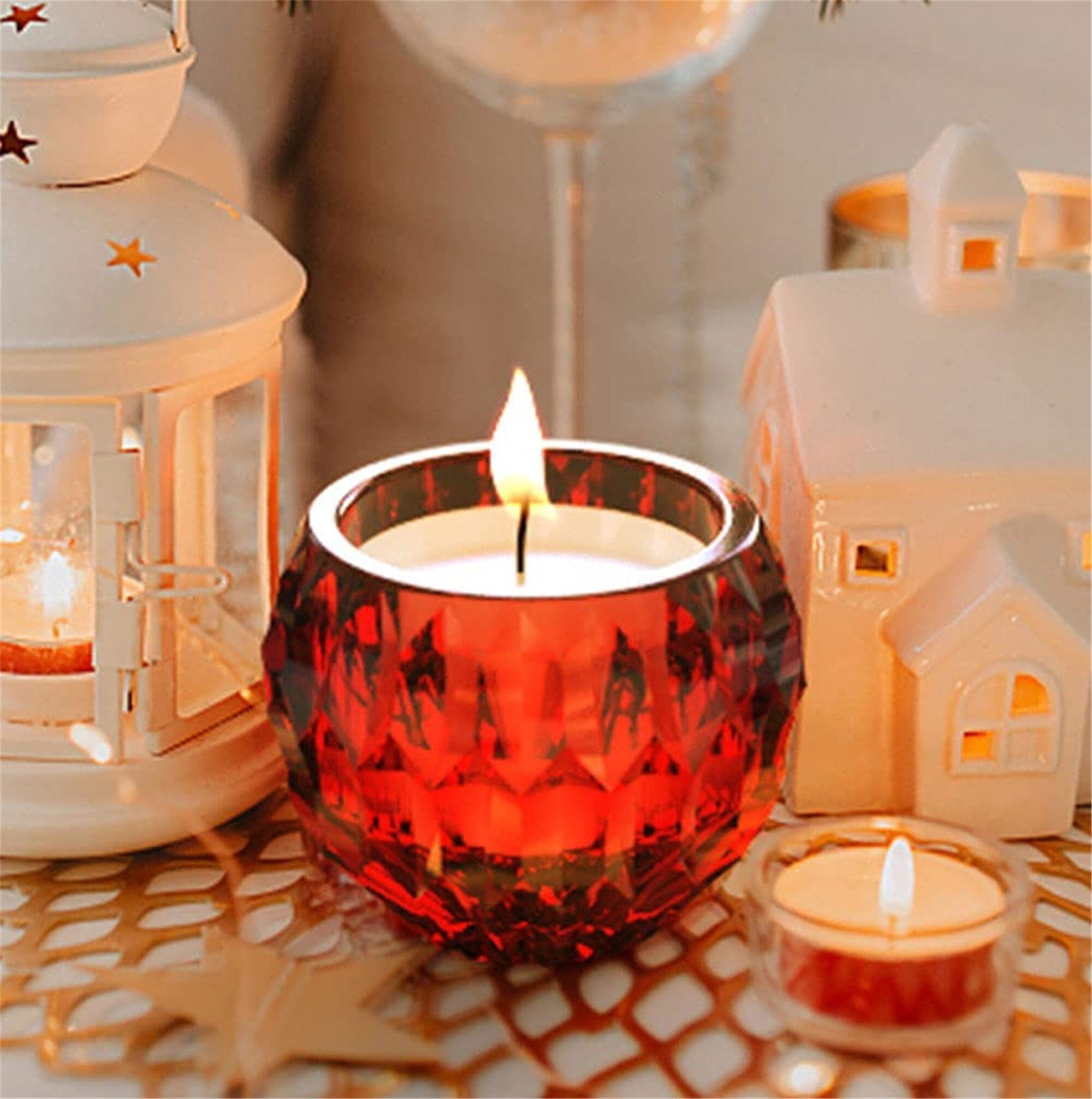 Candles Holders Resin Moldsilicone Candlestick for Epoxy Etsy UK