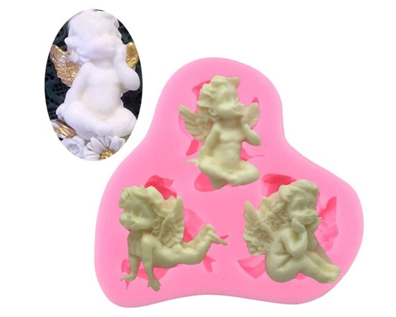 3d Angels Fairy Silicone Mold Cake Mold Decoration Handmade Soap Fudge Molds  