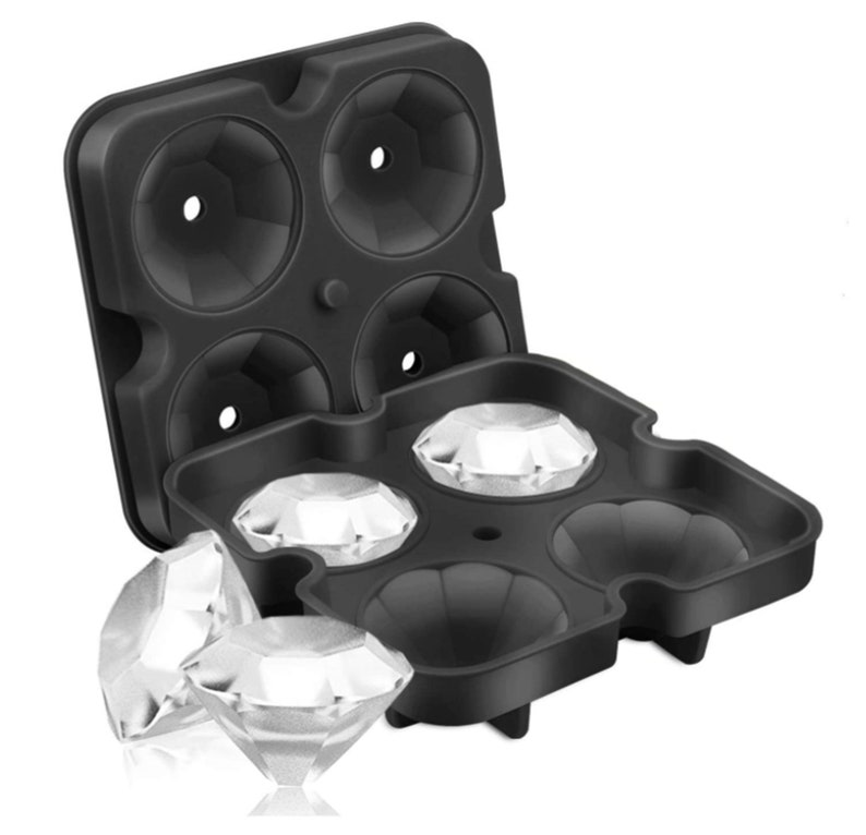 Silicone Ice Cube Tray With Lid Fill and Release Ice Maker Etsy