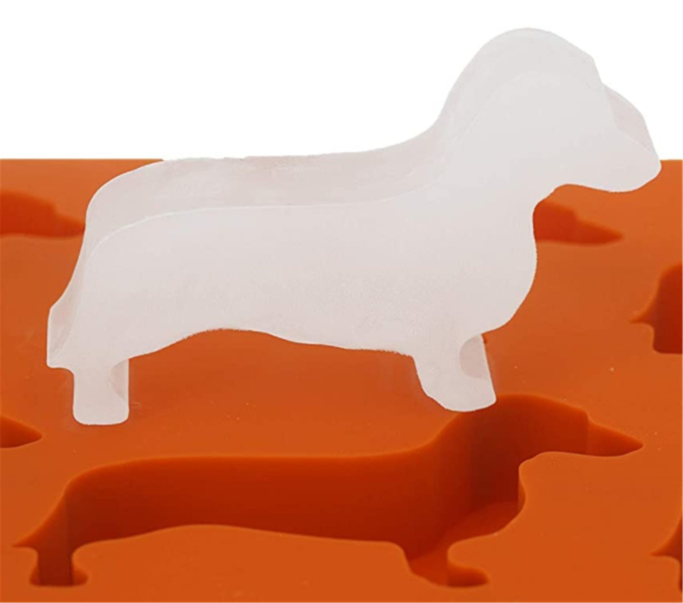 Nax Caki 3D Dachshund Dog Ice Cube Mold - Fun Shapes for Whiskey Cocktails  and Bourbon