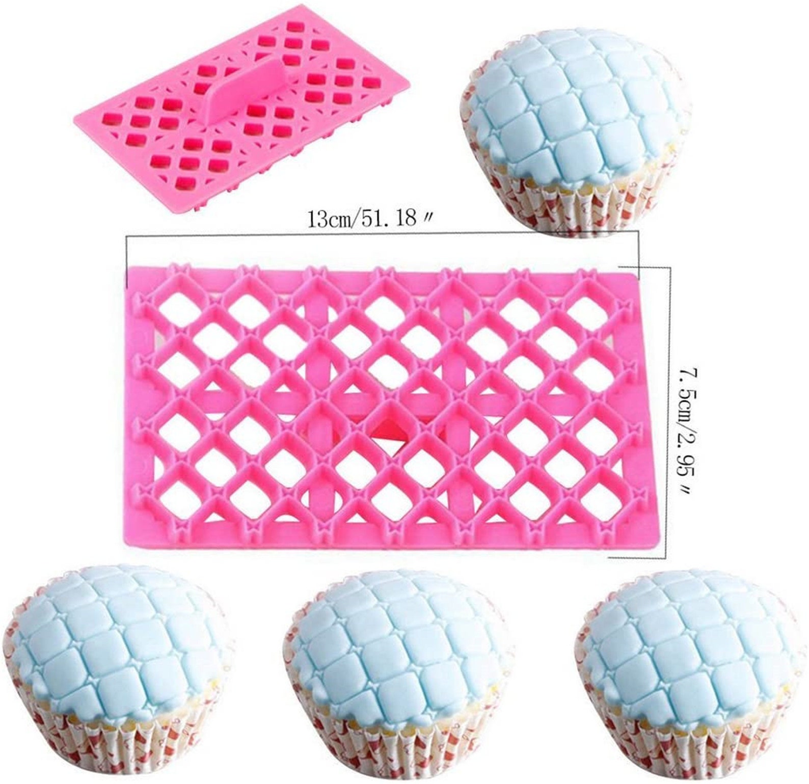 9pcs/set Embosser Fondant Cake Baking Sugarcraft Decorating Etsy