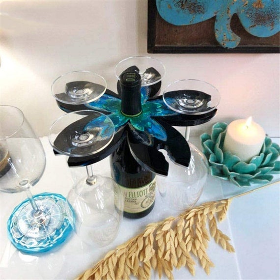 Wine glass holder resin sale