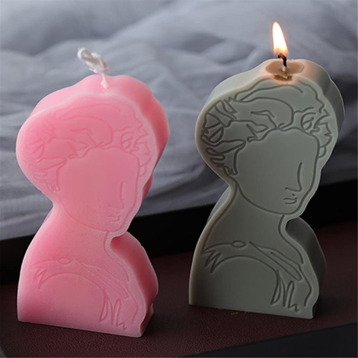 Silicone Candle Mold 3D Silicone Portrait Candle Soap Mold Etsy UK