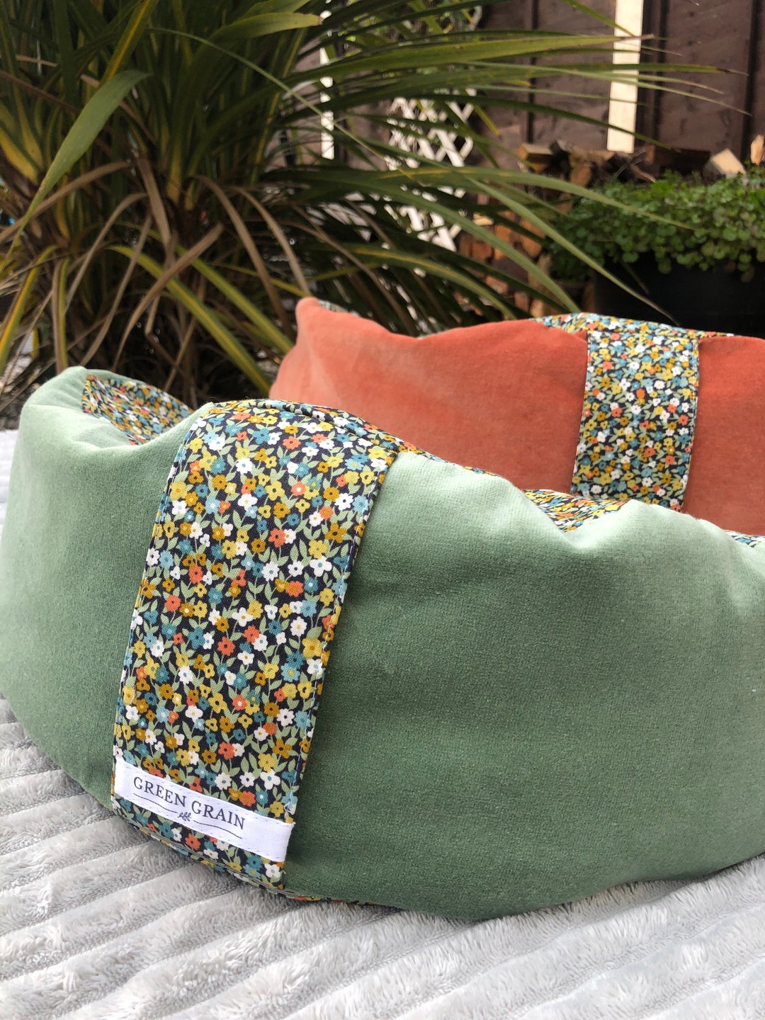 Meditation Pillow Half Moon Shape Inspired by New Forest One of the