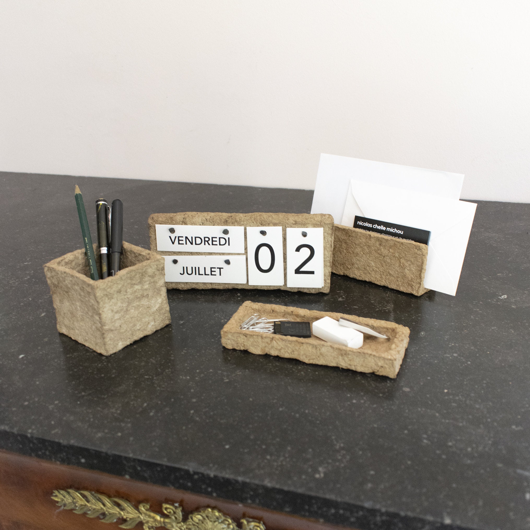 Organiseur de Bureau en Carton Recyclé