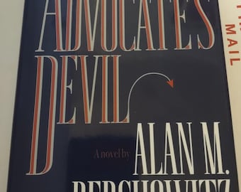 The Advocate's Devil by Alan M. Dershowitz 1994 Hardcover ISBN 0446517593,  Fiction Law, Mystery Thriller, Vintage book, Like New