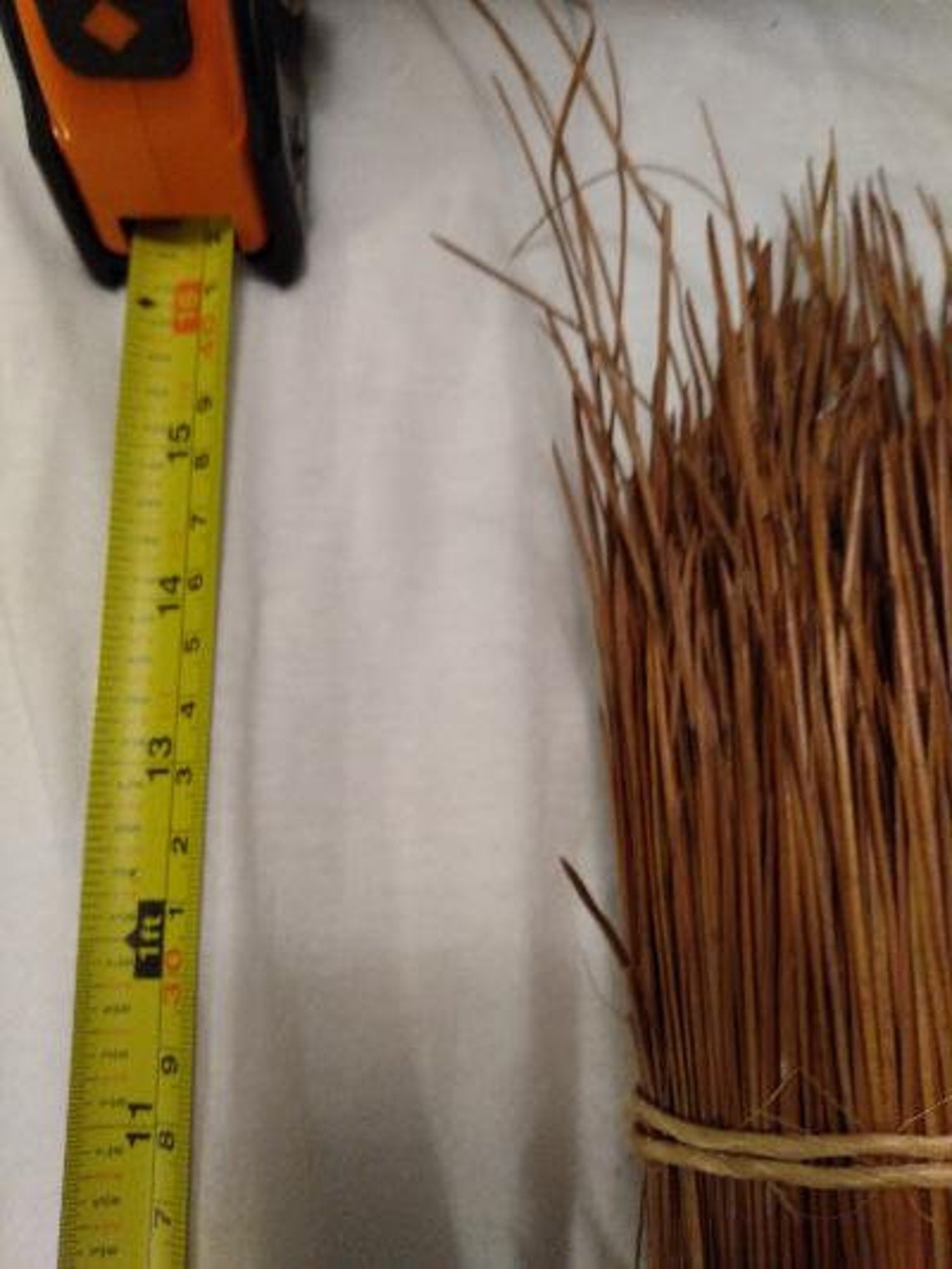 Longleaf Pine needles 10.5 to 17 inches long. 1.5 pounds for Etsy