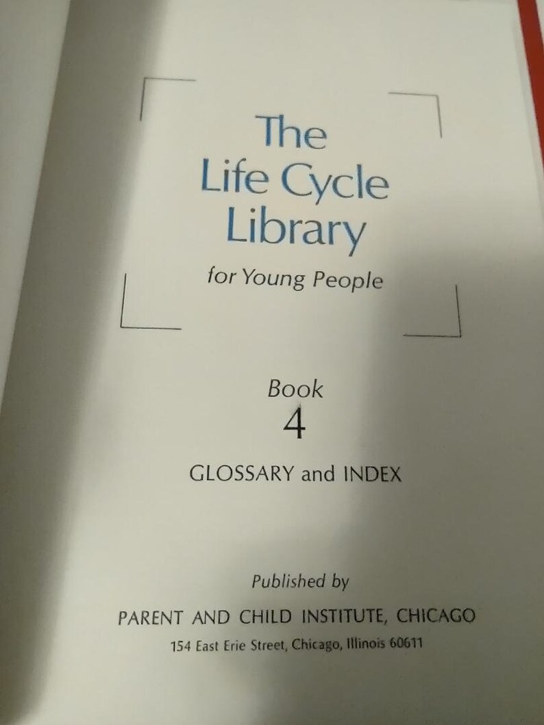 The Life Cycle Library for Young People 4 Book Set With Parents Answer ...