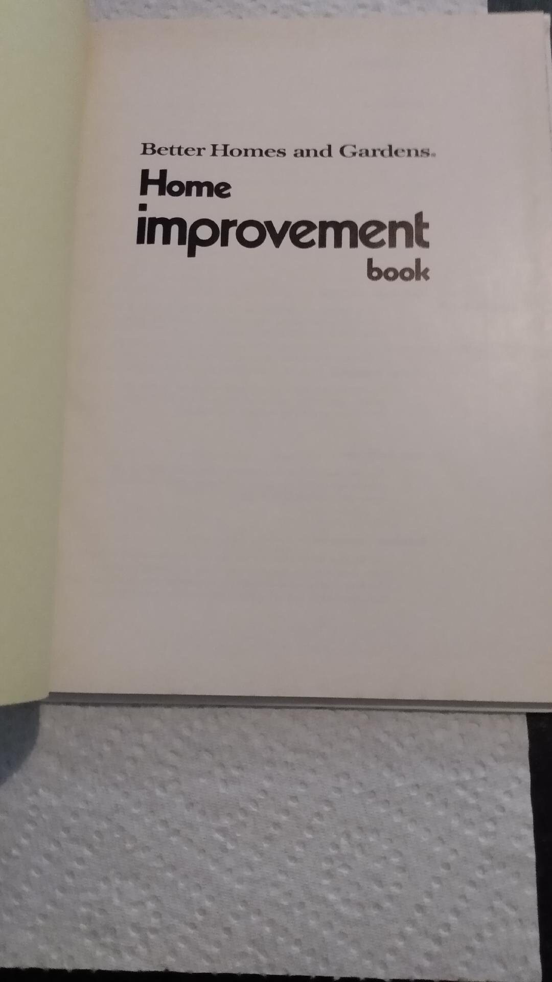 New First Edition - Better Homes and Gardens Home Improvement Hardcover ...