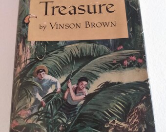 First Edition 1951 - Black Treasure By Vinson Brown Hardcover book Antique