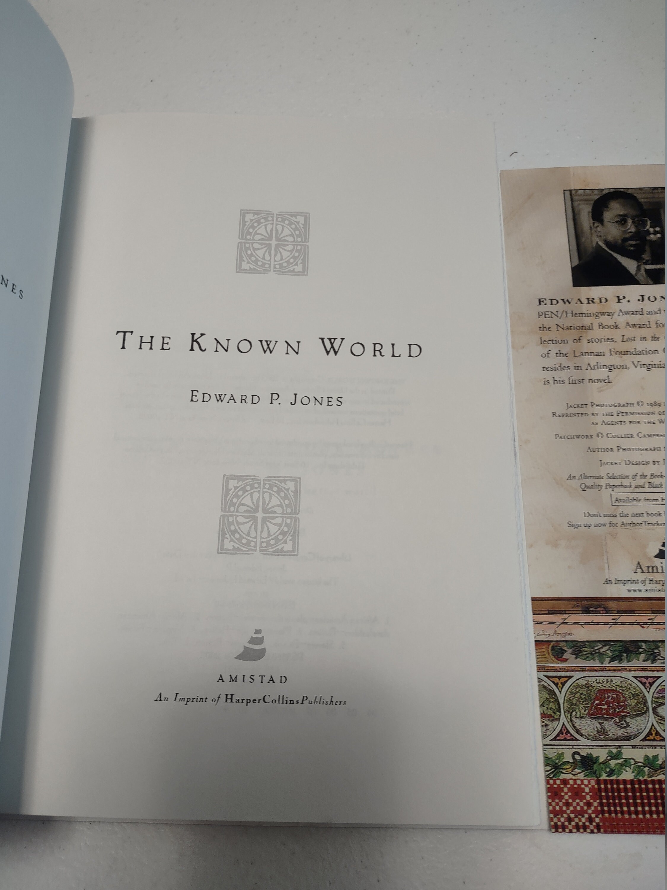 The Known World Hardcover First Edition by Edward P. Jones
