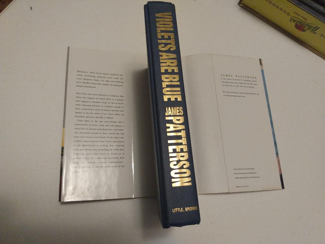 Alex Cross Ser. Violets Are Blue by James Patterson 2001 Etsy