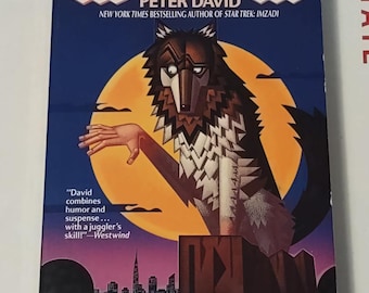 Howling Mad by David Peter 1989 Paperback book 1st Edition, 2nd Printing ISBN 9780441346639 Science Fiction, Fantasy, Vintage book Like NEW