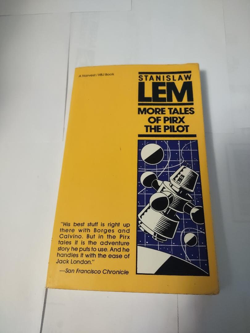 More Tales of Pirx the Pilot by Stanislaw Lem 1983 Paperback First Harvest edition, ISBN 0156621436 Science Fiction, Rare book, VG