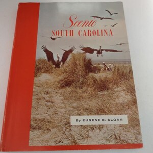 Scenic South Carolina Hardcover Second Edition Revised 1971 State History, Reference Vintage book, Like New