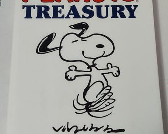 Peanuts Treasury by Charles M Schultz, 2000 HCDJ, 1st Printing, Snoopy, Charlie Brown Comic Strip Book ISBN  0760721467, Large Book