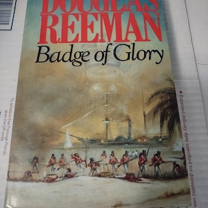 Rare book - The Badge of Glory by Douglas Reeman 1983 Hardcover Book Club Associates London Vintage book