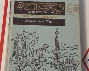 Deutzh Erstes Buch 1967 Hardcopy German By Hugo Mueller, Learn German or German Learn English