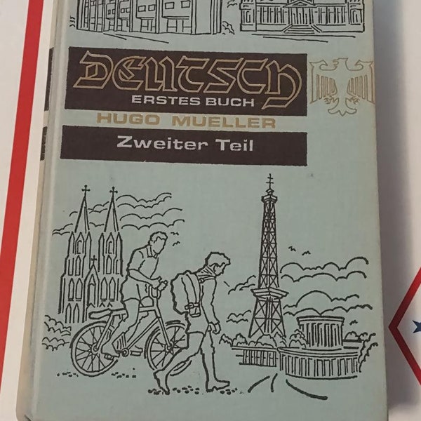 Deutzh Erstes Buch 1967 Hardcopy German By Hugo Mueller, Learn German or German Learn English