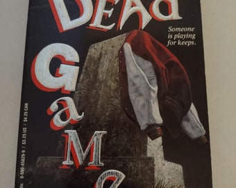 The Dead Game by  Auline Bates First Edition and First Printing Mass Market Paperback 1993 ISBN  0590458299 Fiction, Horror, Vintage book