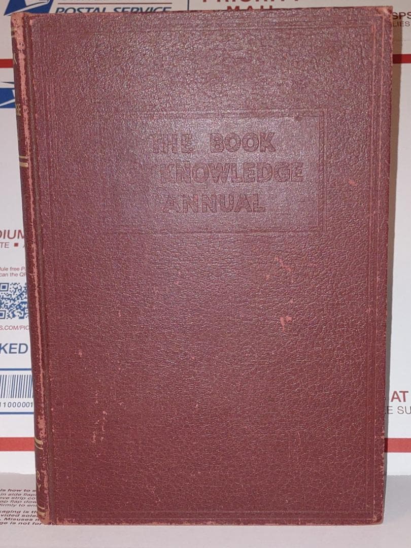 The Book of Knowledge Annual by Grolier Society 1951 Hardcover