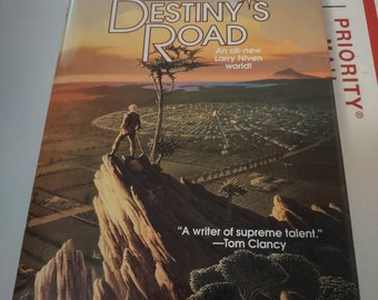 Destiny's Road by Larry Niven 1997 HCDJ First Edition First Printing Science Fiction ISBN  9780312851224 Vintage book, VG+