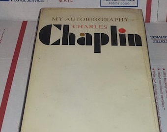 RARE 1st Print! Charles Charlie Chaplin My Autobiography 1964 HCDJ, Illustrated VG
