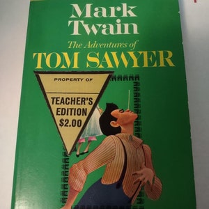 1st Printing 1963 Mark Twain The Adventures of Tom Sawyer, Paperback Reader’s Enrichment Series, Fiction, Rare Vintage book