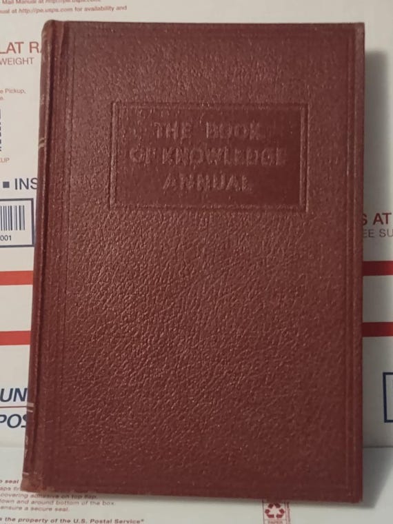 The Book of Knowledge Annual by Grolier Society 1952 Hardcover
