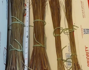 Long leaf pine needles 11&quot; to 19 inches long, One Pound Two Ounces total, Has 850 Or More Pine Needles for basket weaving, coiling