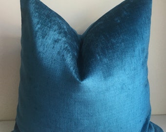 Ocean blue chenille  Pillow Cover,Decorative ,Chenille Pillow Case,Cushion Pillow Case, Pillow Case,pillow cover24x24,26x26,28x28